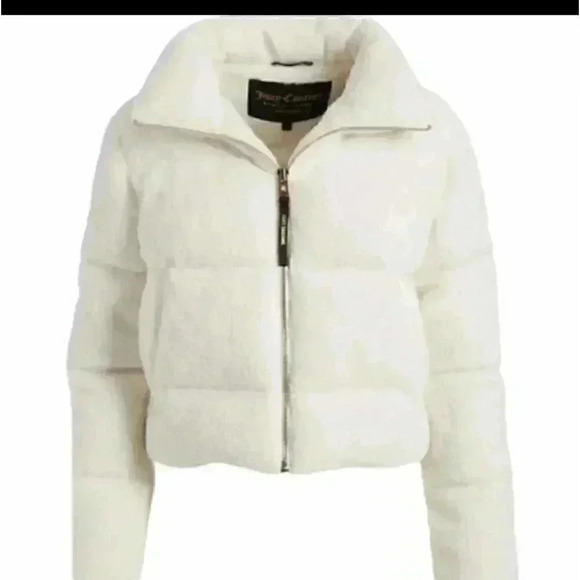 NEW IVORY TEDDY BEAR PUFFER COAT. JUICY CO… - Picture 5 of 16